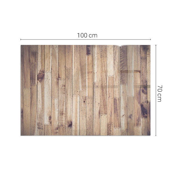 Obdĺžniková podložka pod krb Drevená doska v rozložení