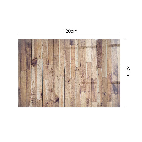 Obdĺžniková podložka pod krb Drevená doska v rozložení