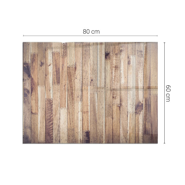 Obdĺžniková podložka pod krb Drevená doska v rozložení