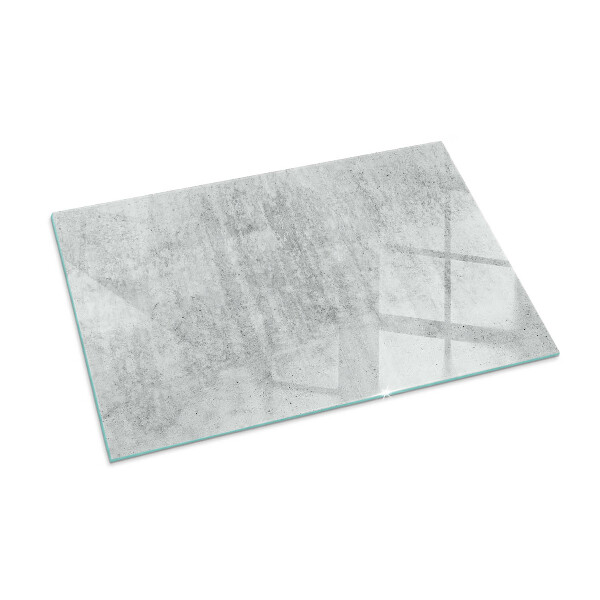 Obdĺžniková sklenená podložka pod krb Textúra surového betónu