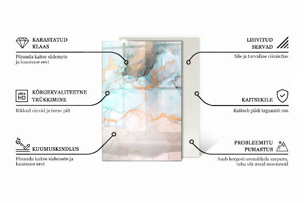 Obdĺžniková podložka pod kachle Textúra povrchu kameňa