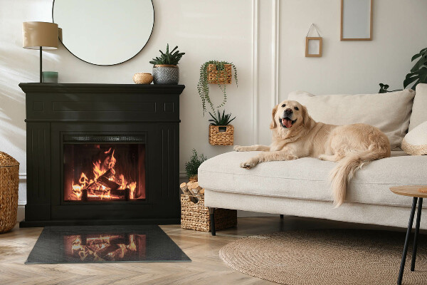 Obdĺžniková podložka pod krb Textúra povrchu kameňa