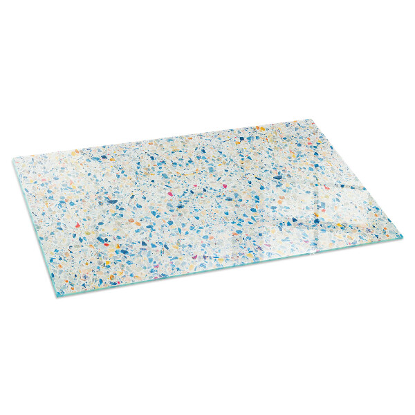 Obdĺžniková sklenená podložka pod krb Abstraktný textúrovaný vzor