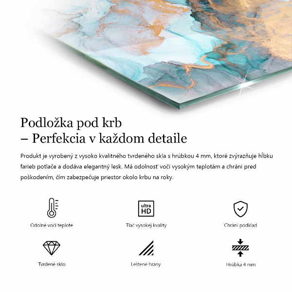 Obdĺžniková podložka pod krb Kvetinový vzor s motýľmi