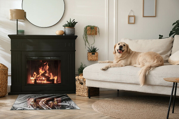 Obdĺžniková podložka pod kachle Abstraktné vlny a čiary