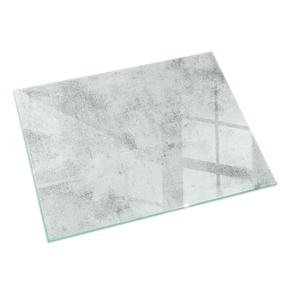 Obdĺžniková sklenená podložka pod krb Textúra surového betónu