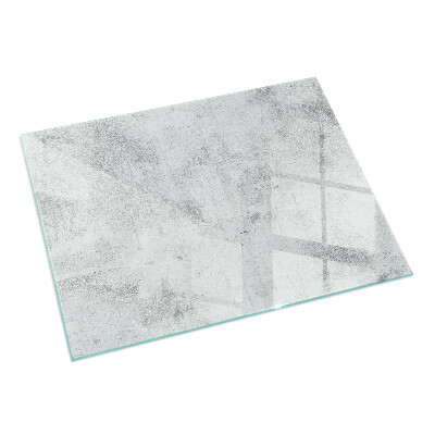 Obdĺžniková sklenená podložka pod krb Textúra surového betónu