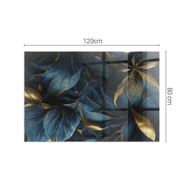 Obdĺžniková podložka pod krb Elegantná textúra listov