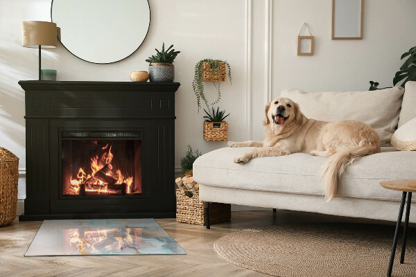 Obdĺžniková podložka pod kachle Abstraktný tekutý vzor