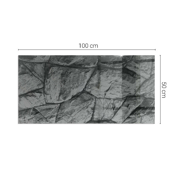 Obdĺžniková podložka pod krb Vzor z prírodného kameňa