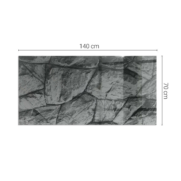 Obdĺžniková podložka pod krb Vzor z prírodného kameňa