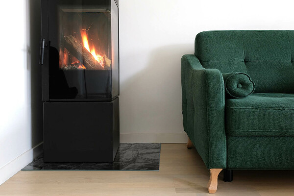 Obdĺžniková podložka pod krb Vzor z prírodného kameňa