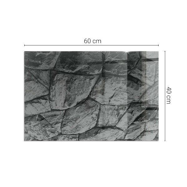 Obdĺžniková podložka pod krb Vzor z prírodného kameňa