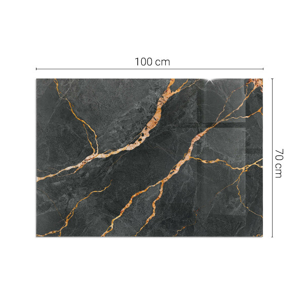 Obdĺžniková podložka pod kachle Elegantný mramor s žilami