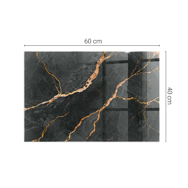 Obdĺžniková podložka pod kachle Elegantný mramor s žilami