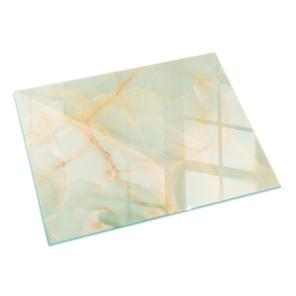 Obdĺžniková sklenená podložka pod krb Abstraktný mramorový vzor