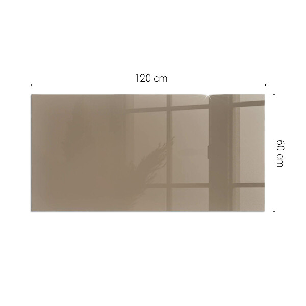 Obdĺžniková sklenená podložka pod krb Farba Hnedá