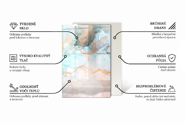 Obdĺžniková podložka pod kachle Farba Svetlozelená