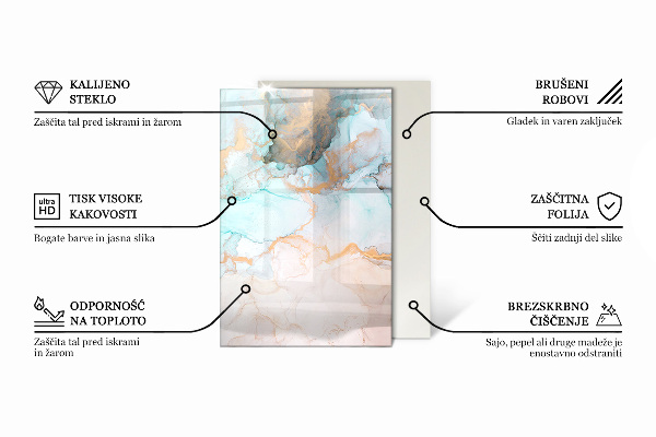 Obdĺžniková podložka pod krb Farba sivá