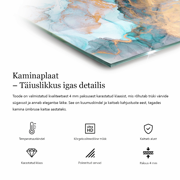 Šesťuholníkové sklo pod krb Textúra surového betónu