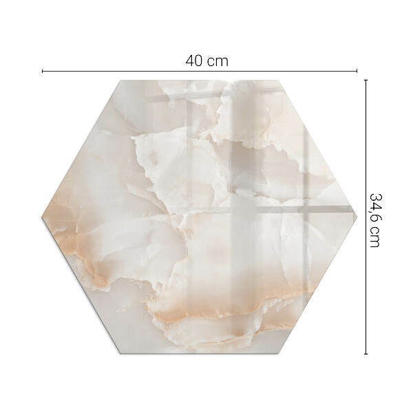Šesťuholníková podložka pod krbové kachle Vzor z prírodného kameňa