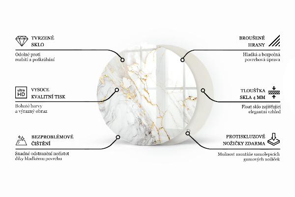 Doska na stôl Čierna bez vzorov