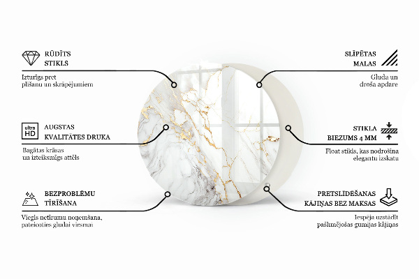 Doska na stôl Štruktúra mramorového vzoru