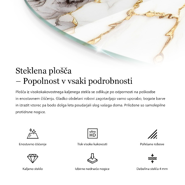 Doska na stôl Betónové vzory so škrabancami