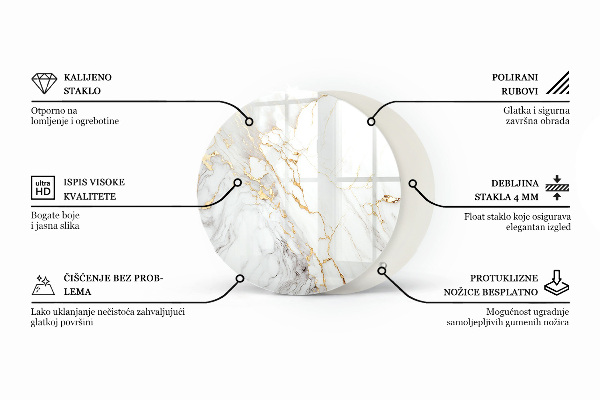 Doska na stôl Mozaikové vzory s ornamentami