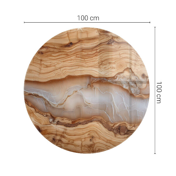 Doska na stôl Drevo s akcentmi živice