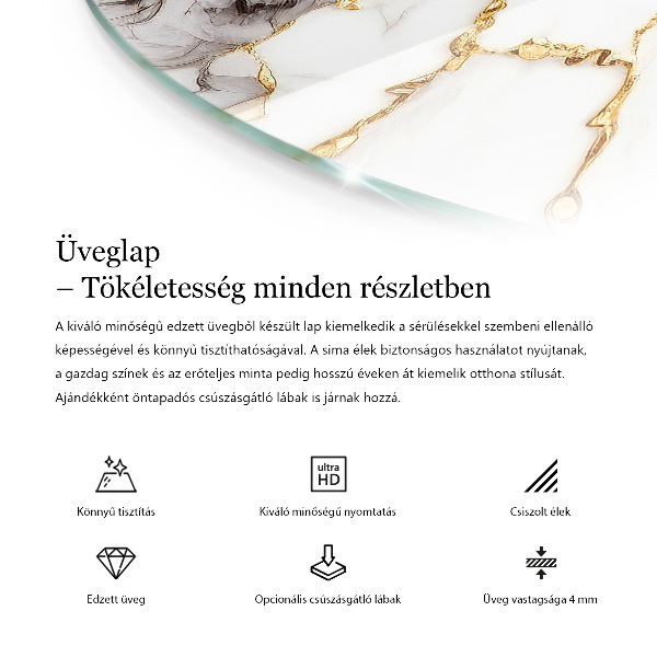 Doska na stôl Mramorový dizajn na povrchu