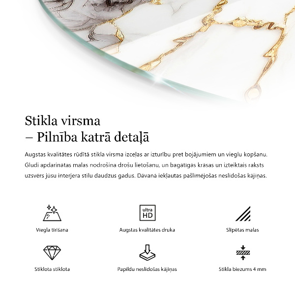 Doska na stôl Mramorový dizajn na povrchu