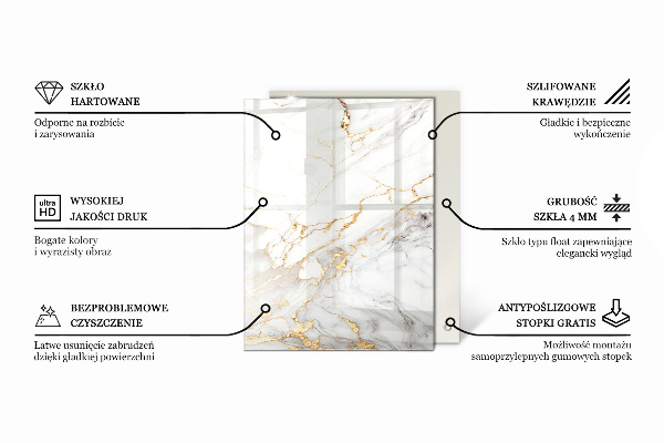 Stolová doska Hladká biela