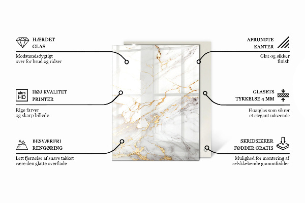 Stolová doska Hladká biela