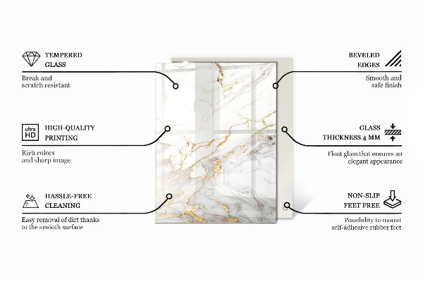 Stolová doska Hladký čierny štýl