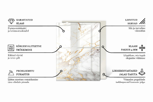 Stolová doska Mramorový vzor