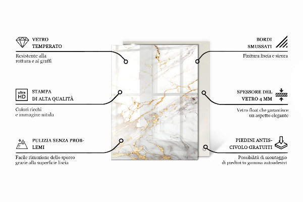 Stolová doska Mramorový vzor