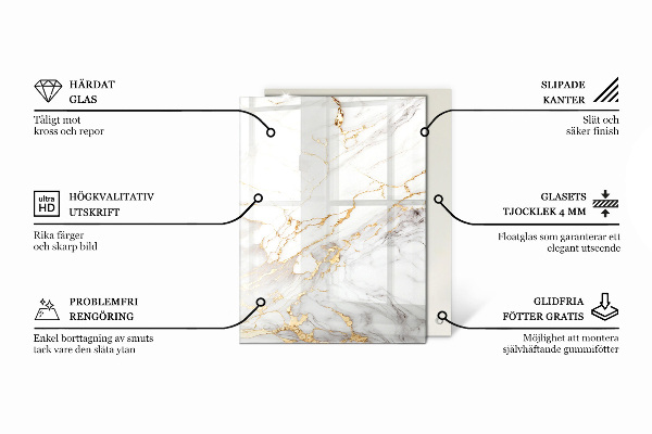 Stolová doska Mramorový vzor