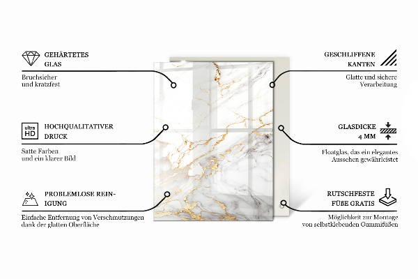 Stolová doska Betón s trhlinami