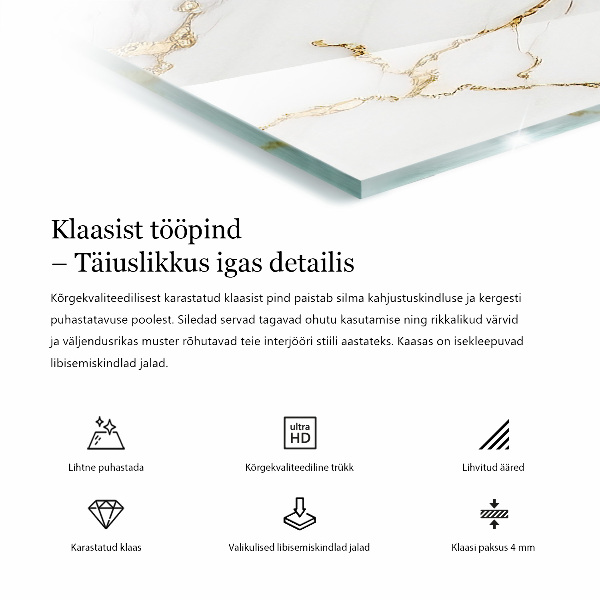 Stolová doska Betón s trhlinami