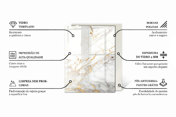 Stolová doska Betón s trhlinami