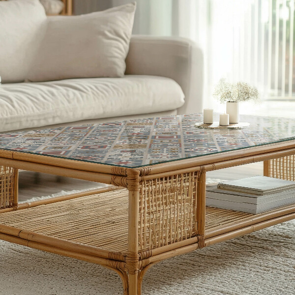 Stolová doska Ozdoby v štýle mozaiky