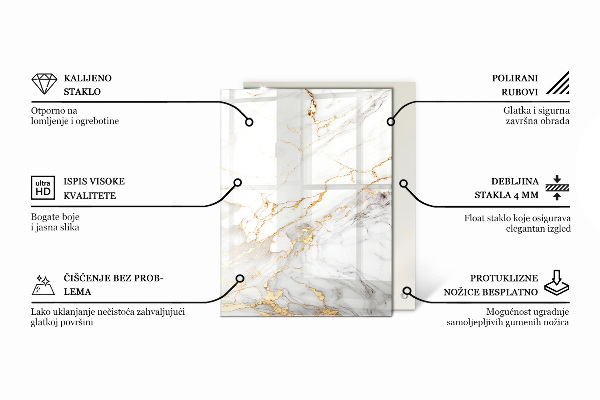 Stolová doska Ozdoby v štýle mozaiky