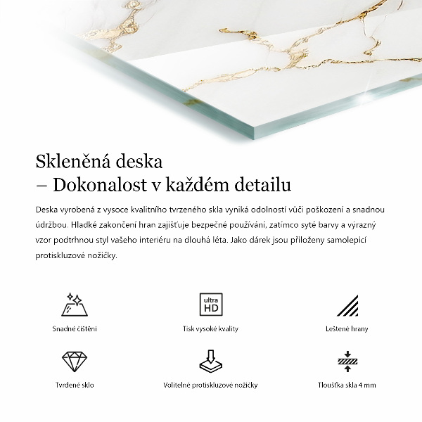 Stolová doska Vzor inšpirovaný mramorom