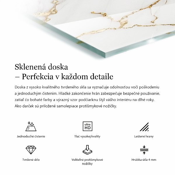 Stolová doska Elegantný mramorový vzor