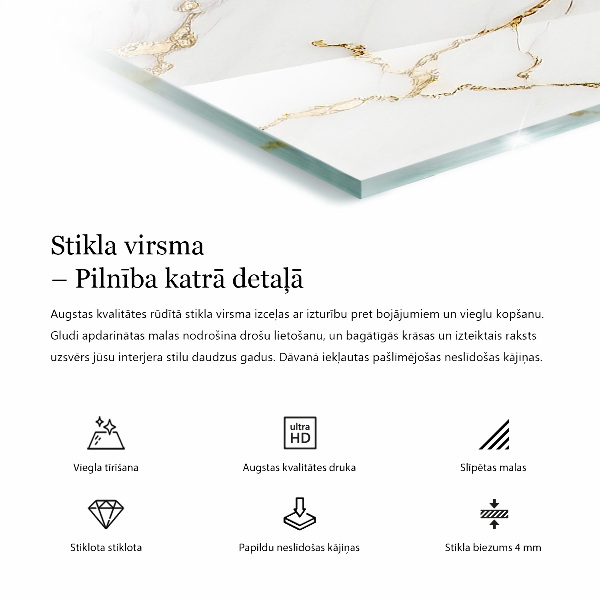 Stolová doska Mramorový vzor s jemnými žilami