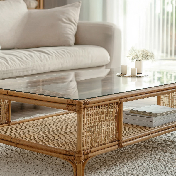 Obdĺžniková stolová doska priehľadná