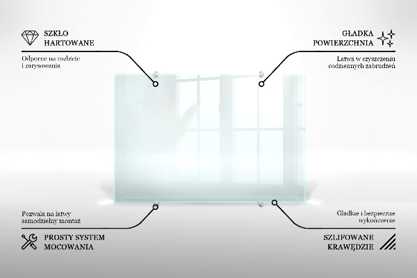 Transparentný zástena do kuchyne 100x30 cm