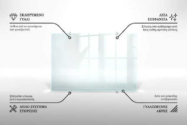 Sklenená zástena do kuchyne transparentný 100x50 cm