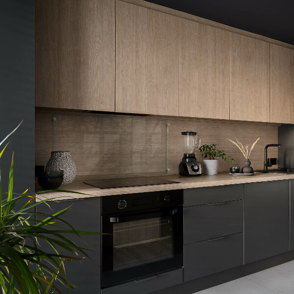 Sklenená zástena do kuchyne transparentný 100x50 cm